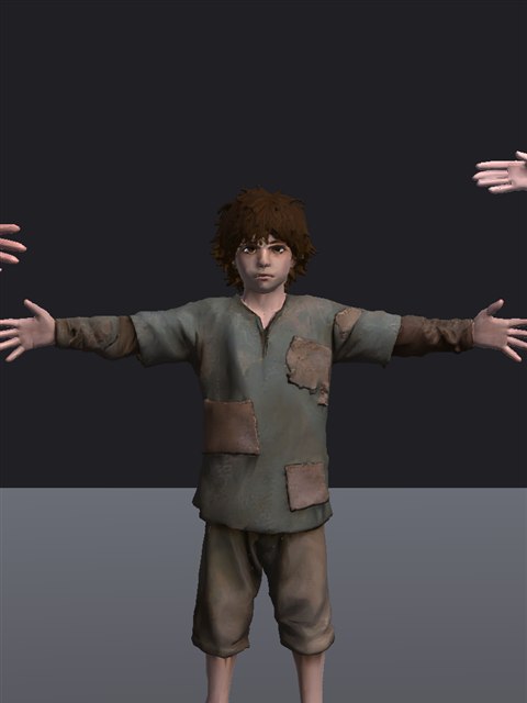 3D render of Child