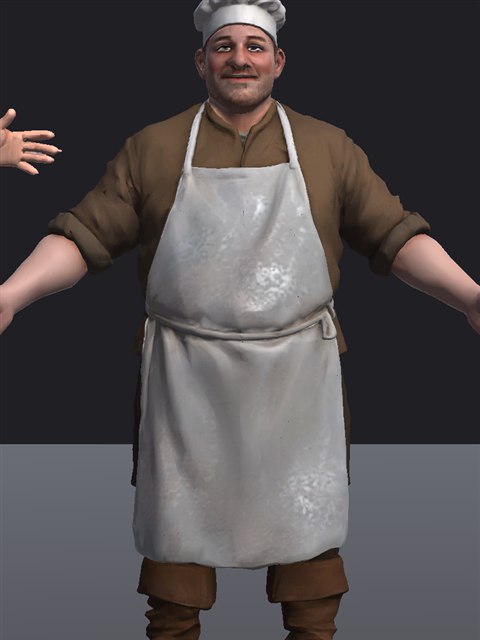 3D render of Cook