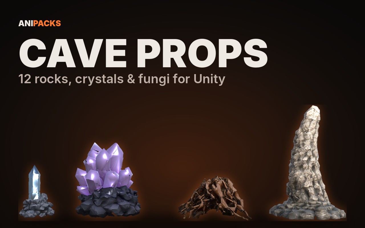 Cave Props pack preview