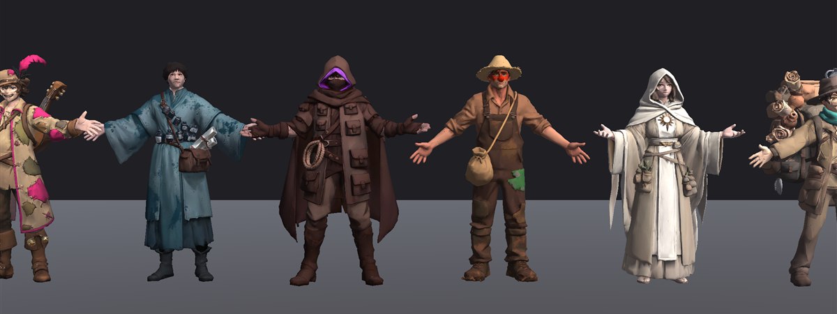 Unity render of all ten Townsfolk characters